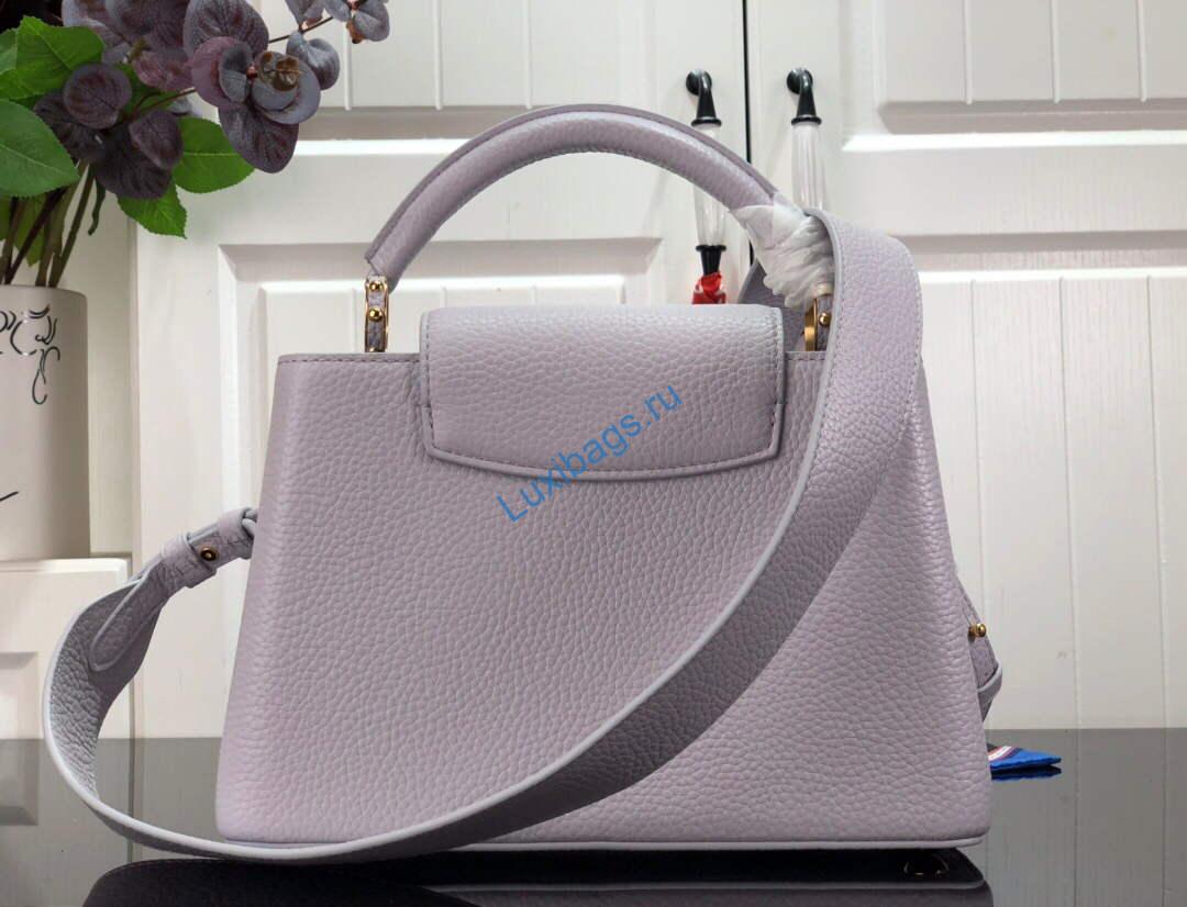 LV M59066 Louis Vuitton Capucines BB Handbag Taro Purple - Image 3