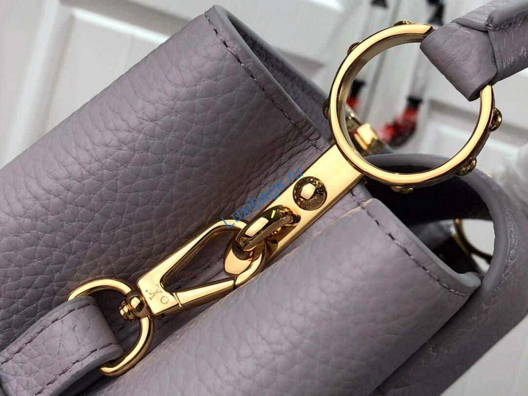LV M59066 Louis Vuitton Capucines BB Handbag Taro Purple - Image 6