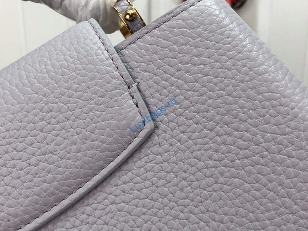 LV M59066 Louis Vuitton Capucines BB Handbag Taro Purple - Image 7