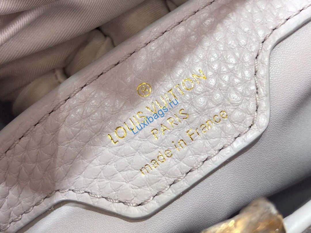 LV M59066 Louis Vuitton Capucines BB Handbag Taro Purple - Image 8