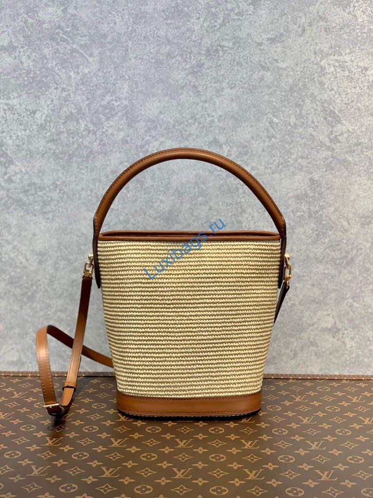 LV M59962 Louis Vuitton Petit Bucket Bag Caramel Brown