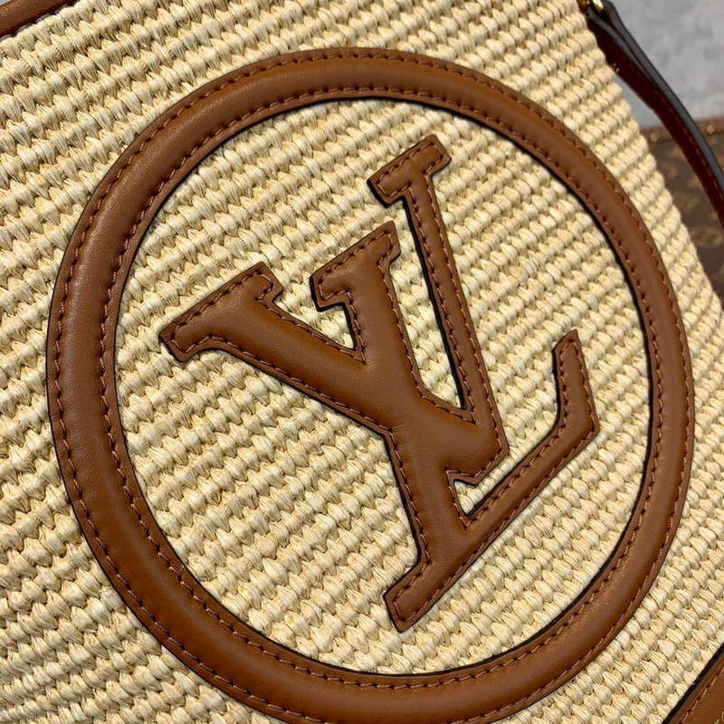 LV M59962 Louis Vuitton Petit Bucket Bag Caramel Brown - Image 4