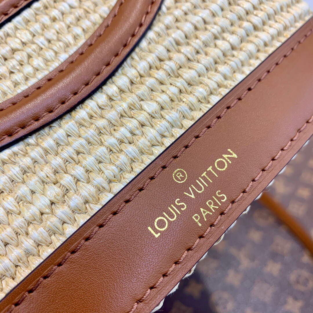 LV M59962 Louis Vuitton Petit Bucket Bag Caramel Brown - Image 5