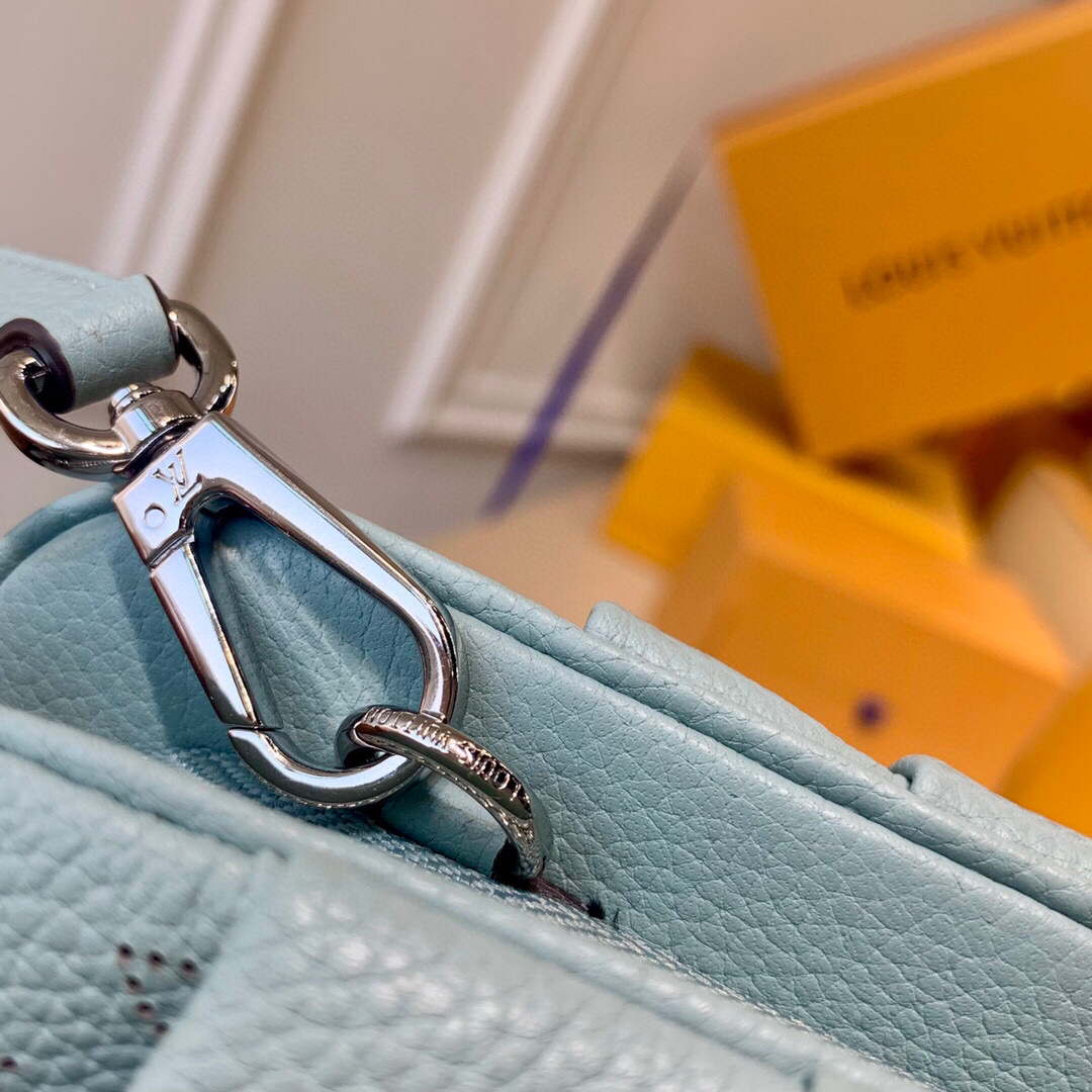 LV M80094 Louis Vuitton Scala Mini Pouch Bag M80092 Blue - Image 5