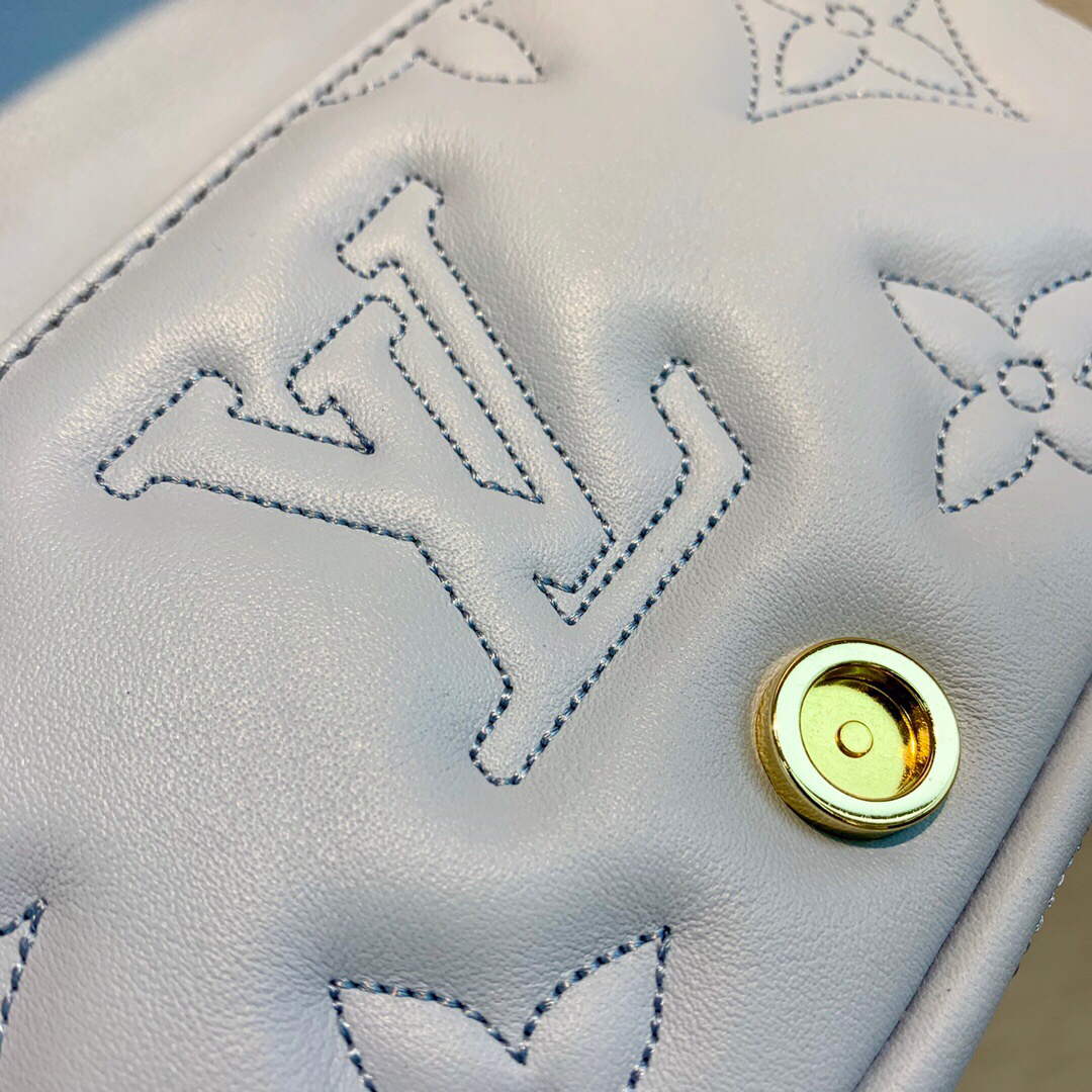 LV M81399 Louis Vuitton Wallet On Strap Bubblegram Glacier Blue - Image 5