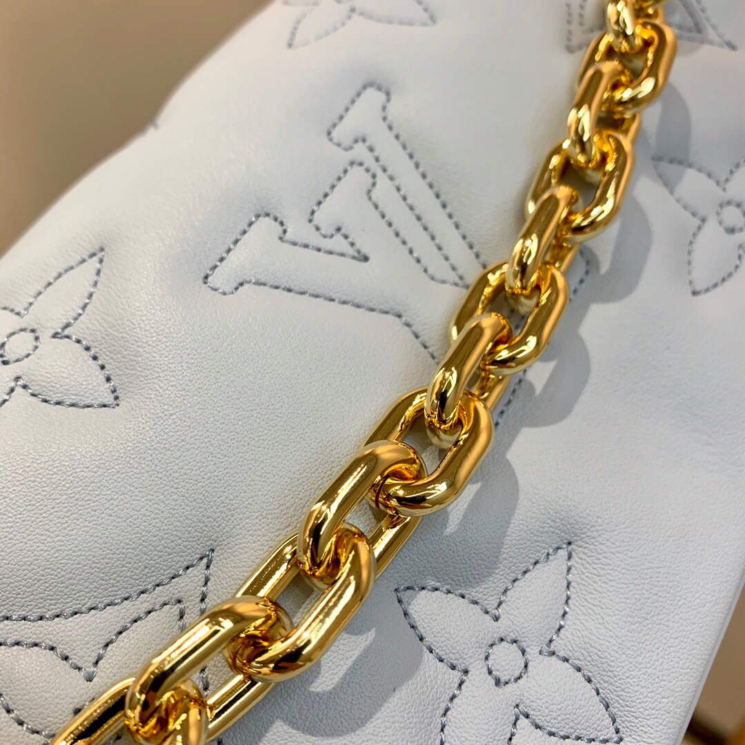 LV M81399 Louis Vuitton Wallet On Strap Bubblegram Glacier Blue - Image 6
