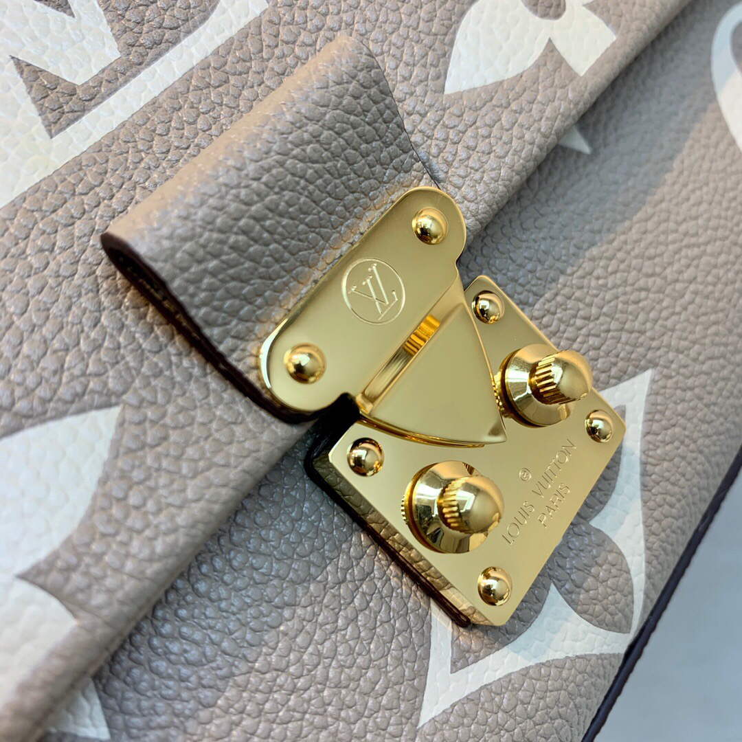 LV M46041 Louis Vuitton Madeleine MM Handbag Embossed Grained Cowhide Leather - Image 3