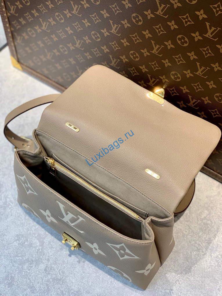 LV M46041 Louis Vuitton Madeleine MM Handbag Embossed Grained Cowhide Leather - Image 7