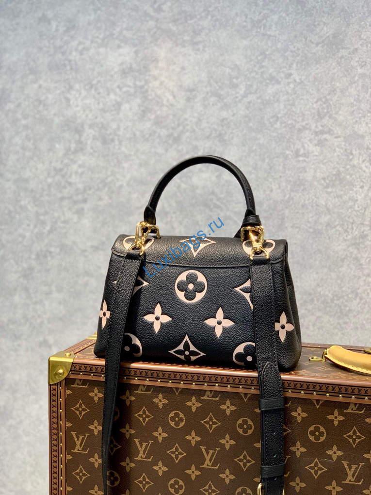 LV M45978 Louis Vuitton Madeleine BB Handbag Black - Image 2