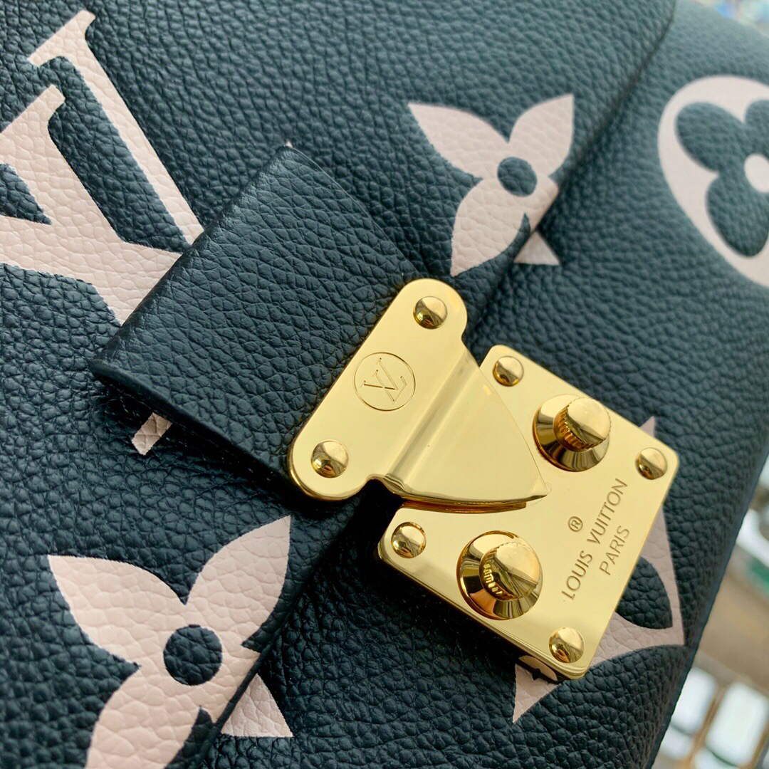 LV M45978 Louis Vuitton Madeleine BB Handbag Black - Image 3