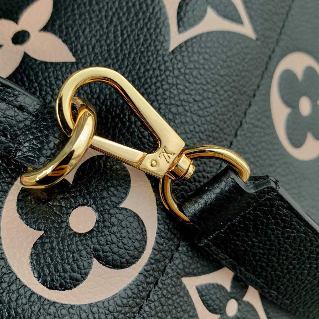 LV M45978 Louis Vuitton Madeleine BB Handbag Black - Image 4