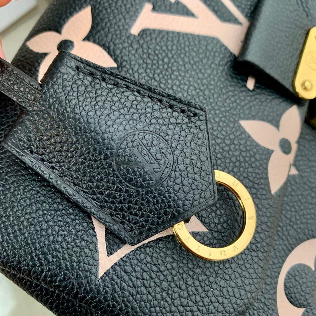 LV M45978 Louis Vuitton Madeleine BB Handbag Black - Image 5