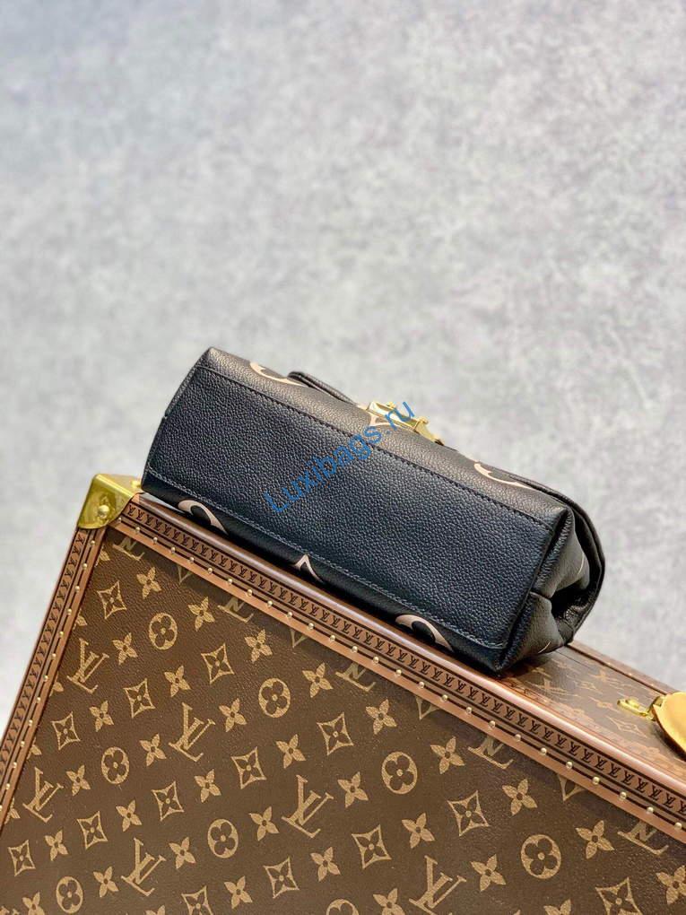LV M45978 Louis Vuitton Madeleine BB Handbag Black - Image 6