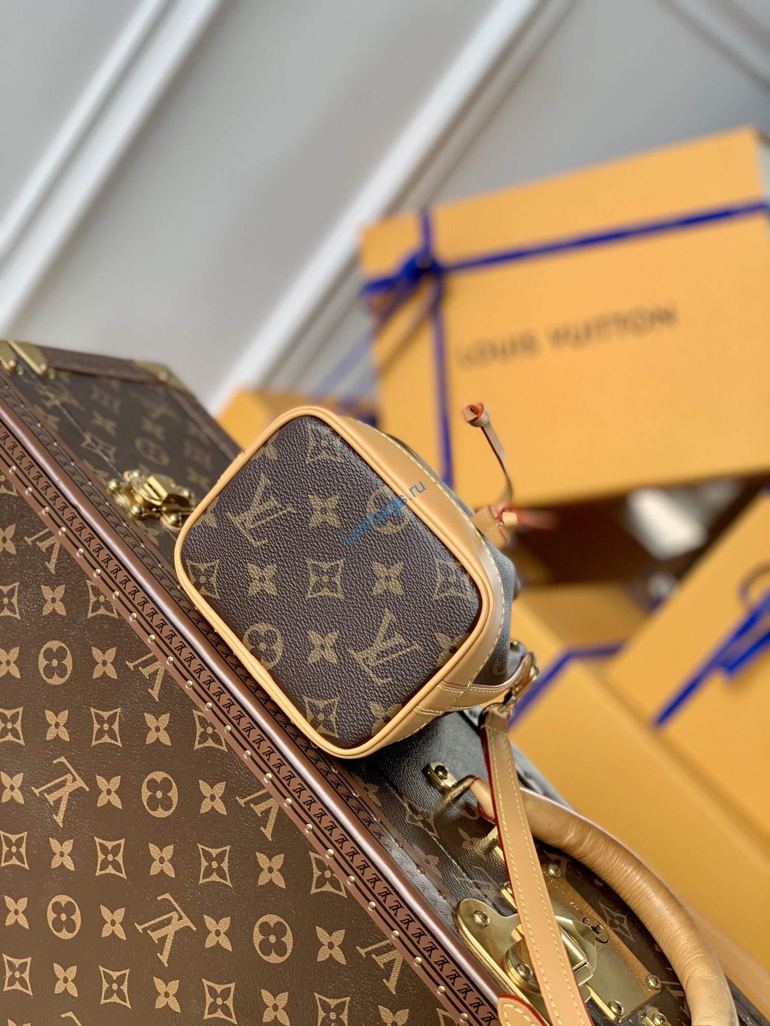 LV M81266 Louis Vuitton Nano Noe Monogram Bag - Image 3