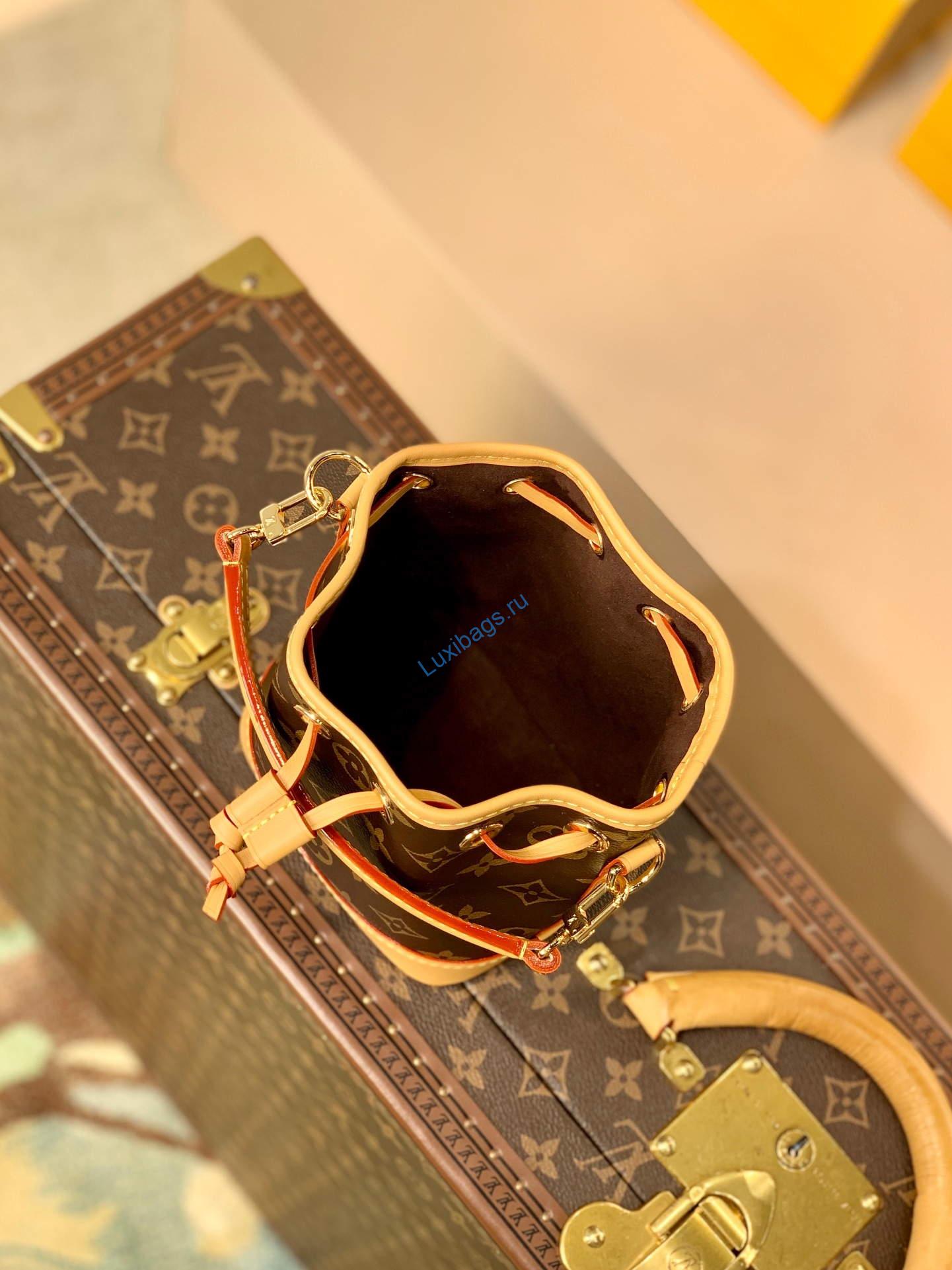 LV M81266 Louis Vuitton Nano Noe Monogram Bag - Image 8