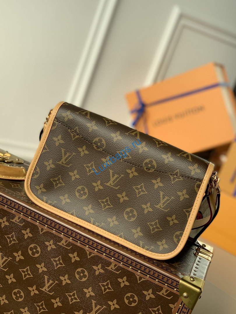 LV M46049 Louis Vuitton Diane Monogram M45985 Bag Black - Image 3