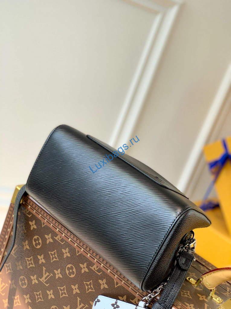 LV M59952 Louis Vuitton Marelle Tote BB Black - Image 3