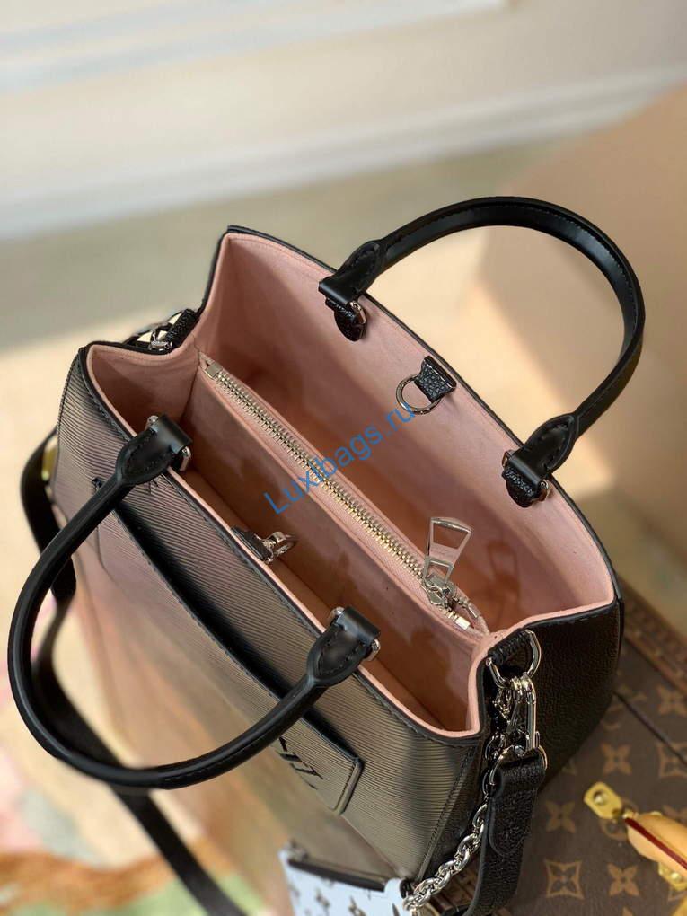 LV M59952 Louis Vuitton Marelle Tote BB Black - Image 6