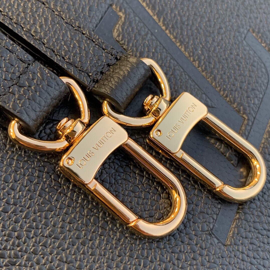 LV M45653 Louis Vuitton Onthego Pm Bag M45779 Leather Black - Image 5
