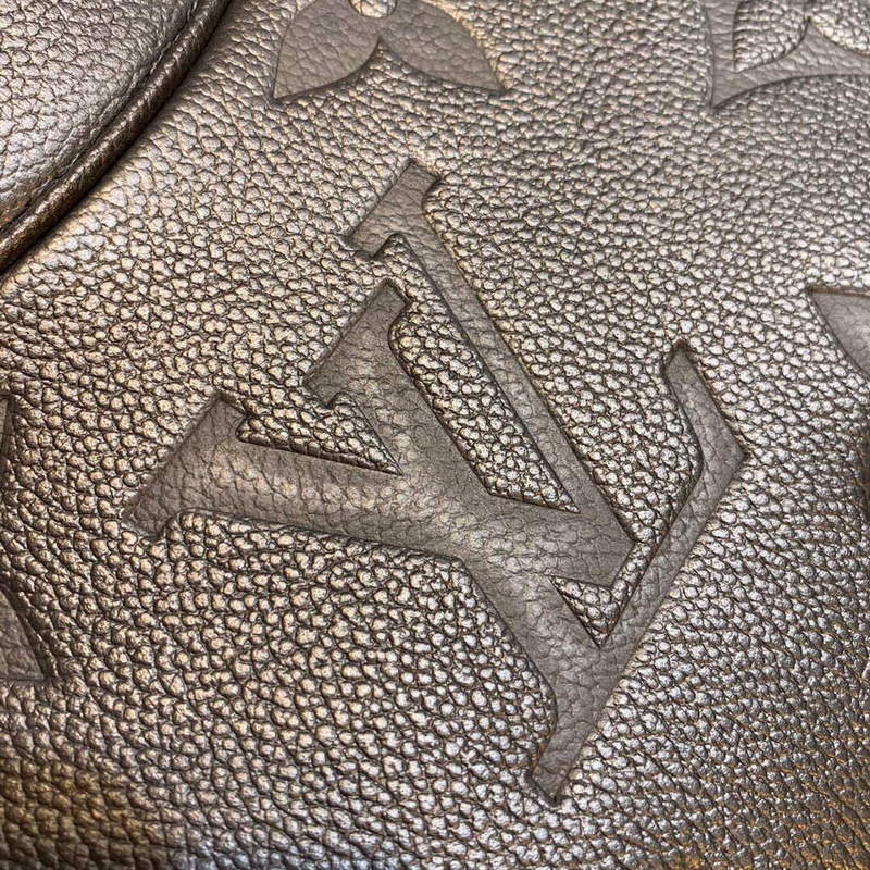 LV M46002 Louis Vuitton Bagatelle Mini Hobo Handbag Black - Image 3