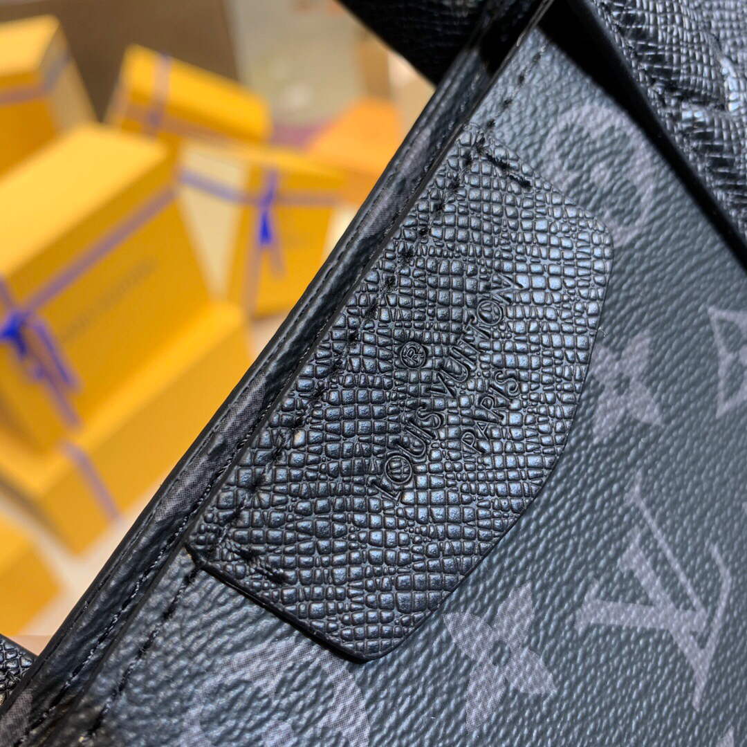 LV M30431 Louis Vuitton Split Tote Eclipse Black - Image 4