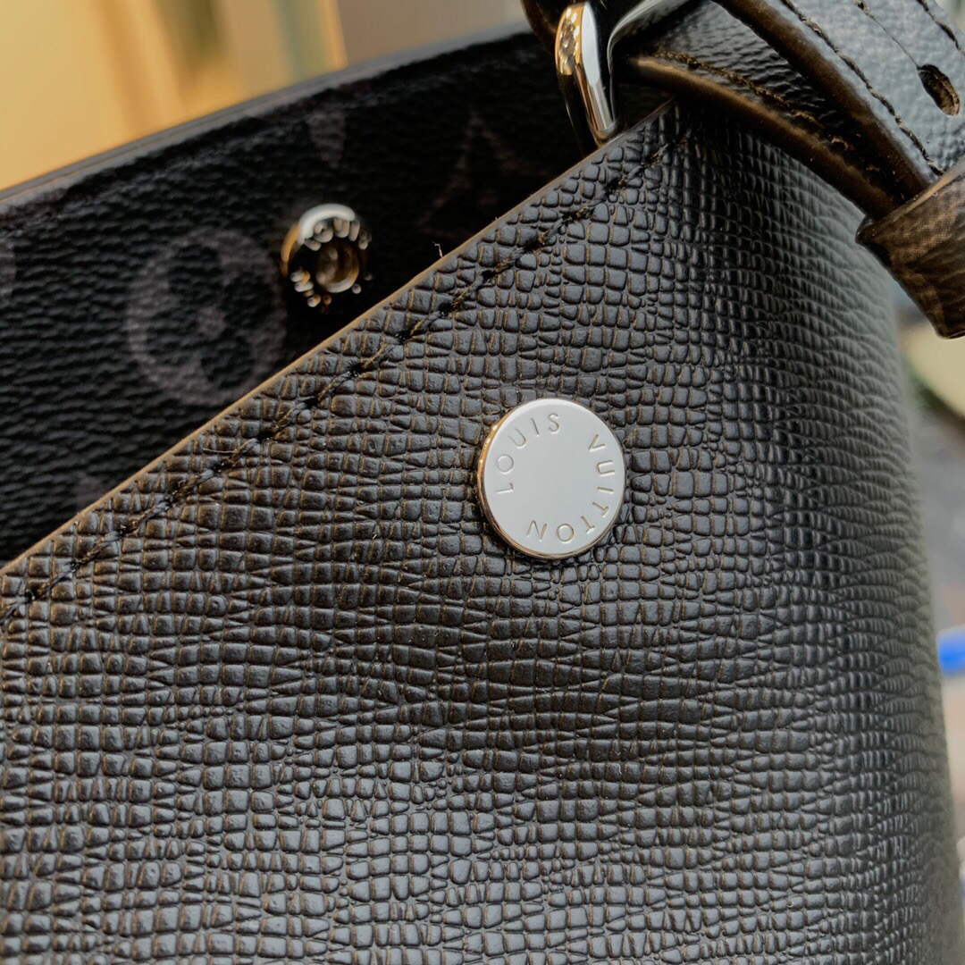 LV M30431 Louis Vuitton Split Tote Eclipse Black - Image 5