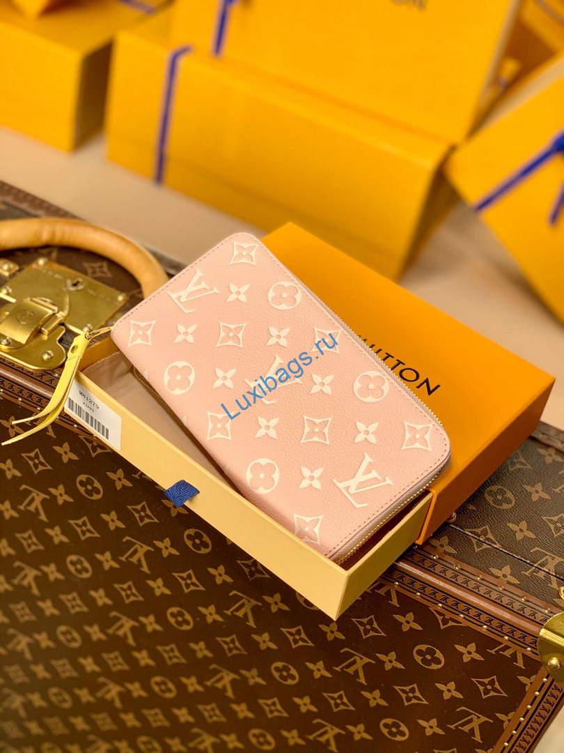 LV M81279 Louis Vuitton Zippy Wallet M81280 Pink