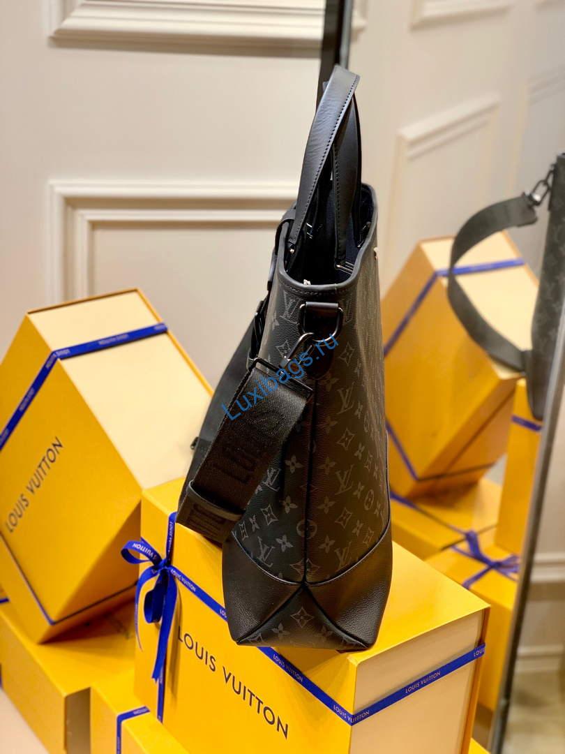LV M45914 Louis Vuitton Saumur Tote Black - Image 3