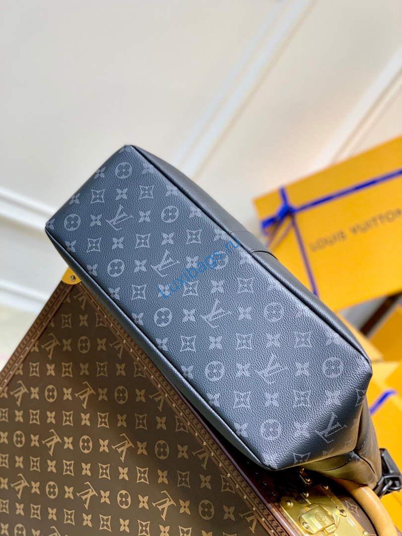 LV M45914 Louis Vuitton Saumur Tote Black - Image 4