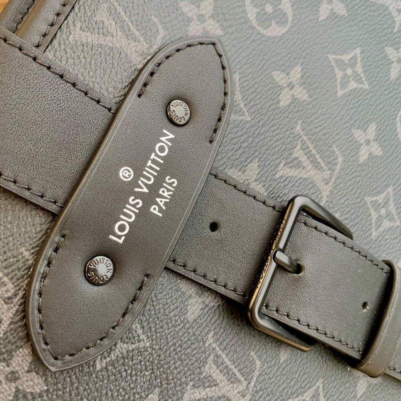 LV M45914 Louis Vuitton Saumur Tote Black - Image 5