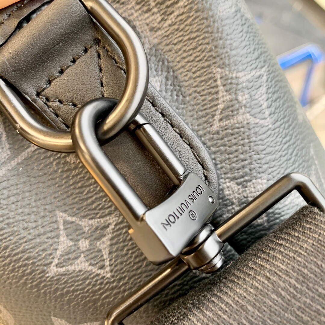 LV M45914 Louis Vuitton Saumur Tote Black - Image 6