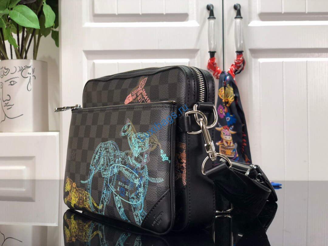 LV N58040 Louis Vuitton Trio Messenger Bag Black - Image 2