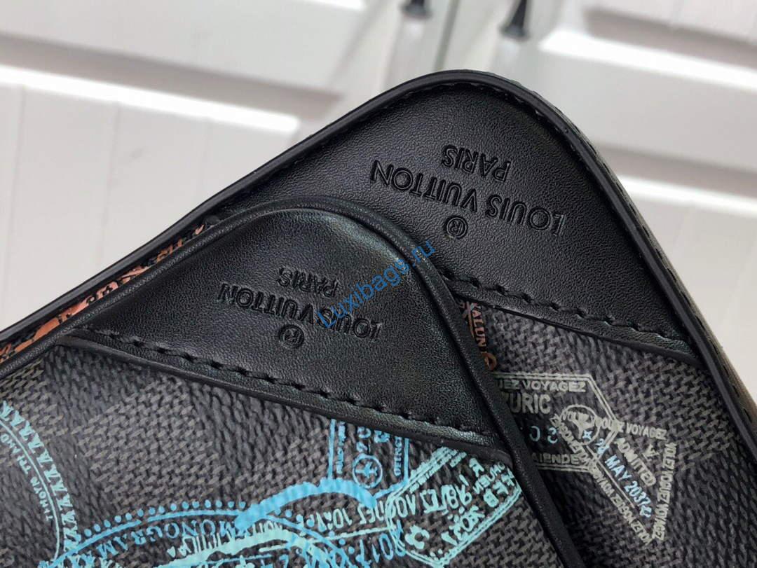 LV N58040 Louis Vuitton Trio Messenger Bag Black - Image 5