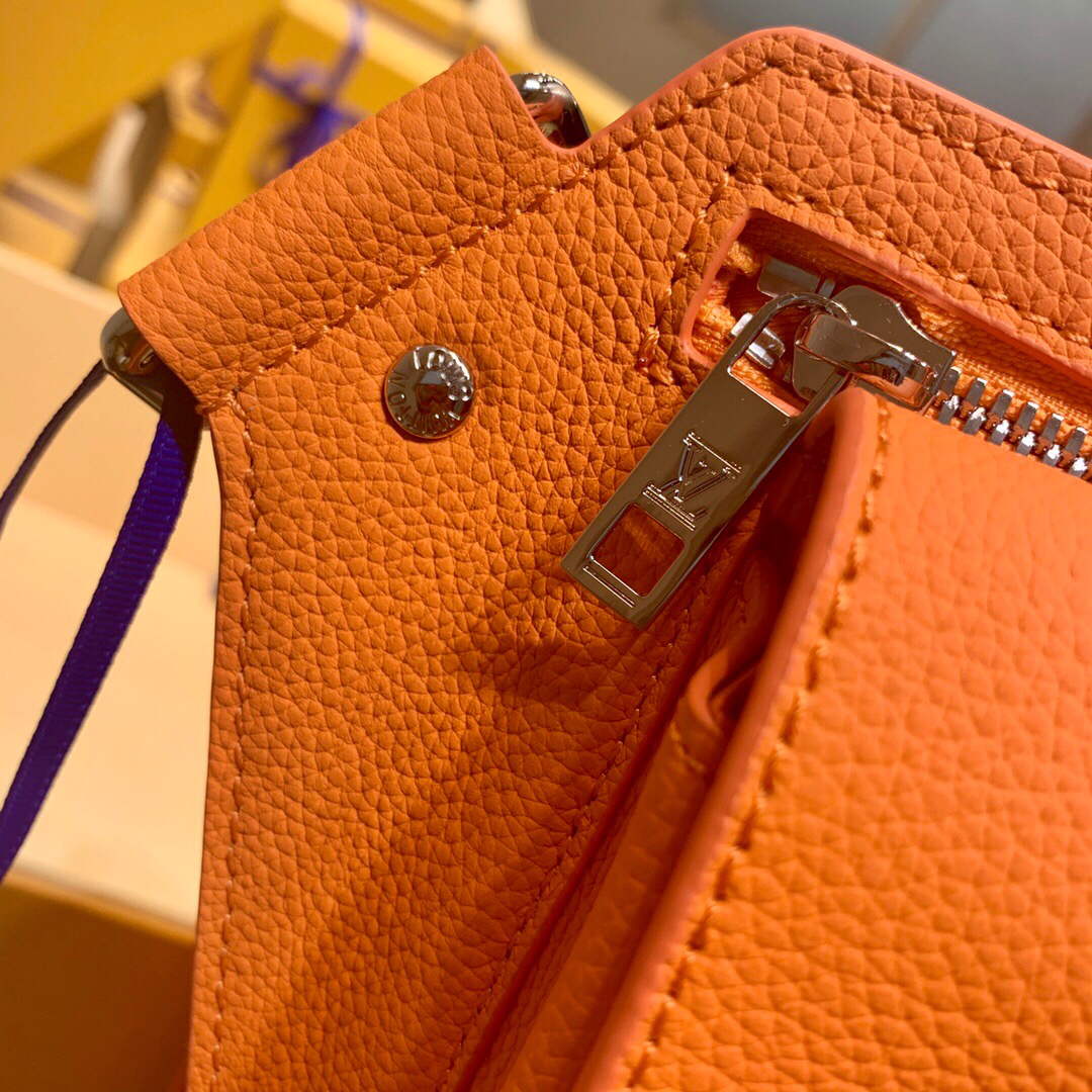LV M59625 Louis Vuitton New Sling Bag Orange - Image 4