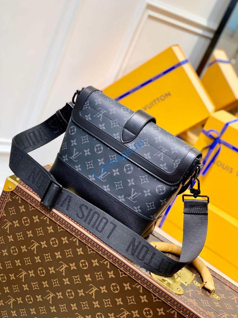 LV M45911 Louis Vuitton Saumur Messenger Black - Image 2