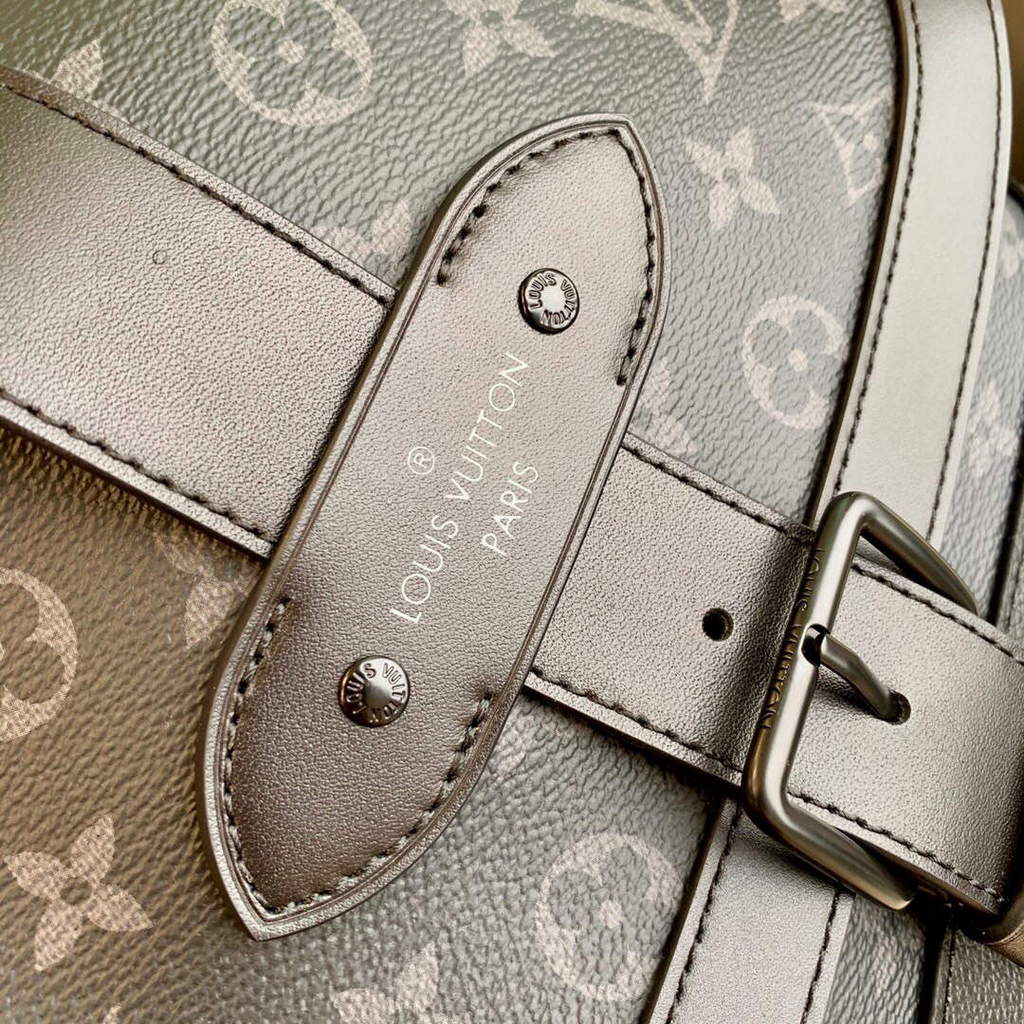 LV M45911 Louis Vuitton Saumur Messenger Black - Image 5