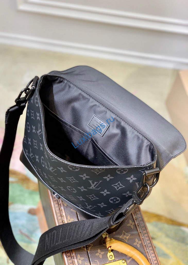 LV M45911 Louis Vuitton Saumur Messenger Black - Image 7