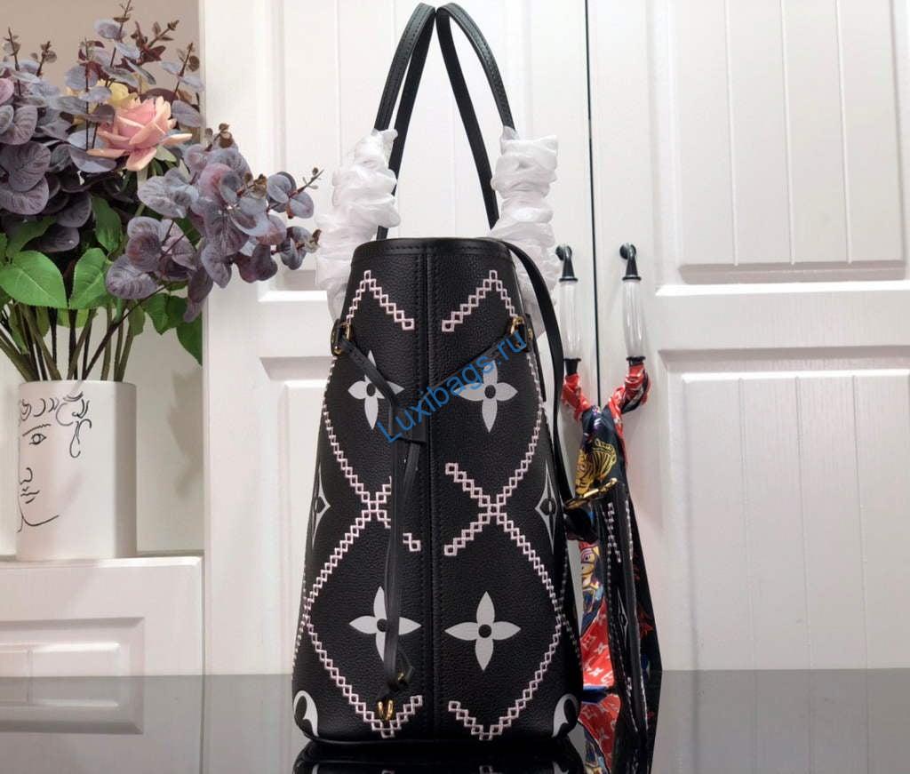 Louis Vuitton M46040 LV M46039 Neverfull MM Black