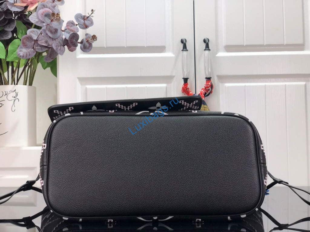Louis Vuitton M46040 LV M46039 Neverfull MM Black - Image 6