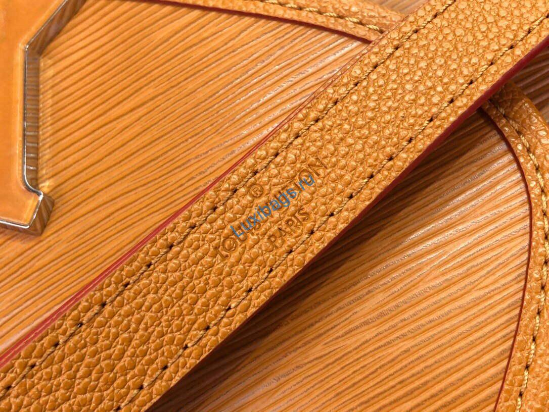 LV M59459 Louis Vuitton Buci Crossbody Bag M59460 Gold Miel Brown - Image 5
