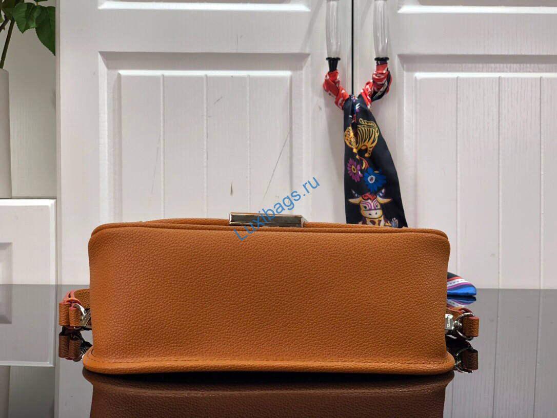 LV M59459 Louis Vuitton Buci Crossbody Bag M59460 Gold Miel Brown - Image 6