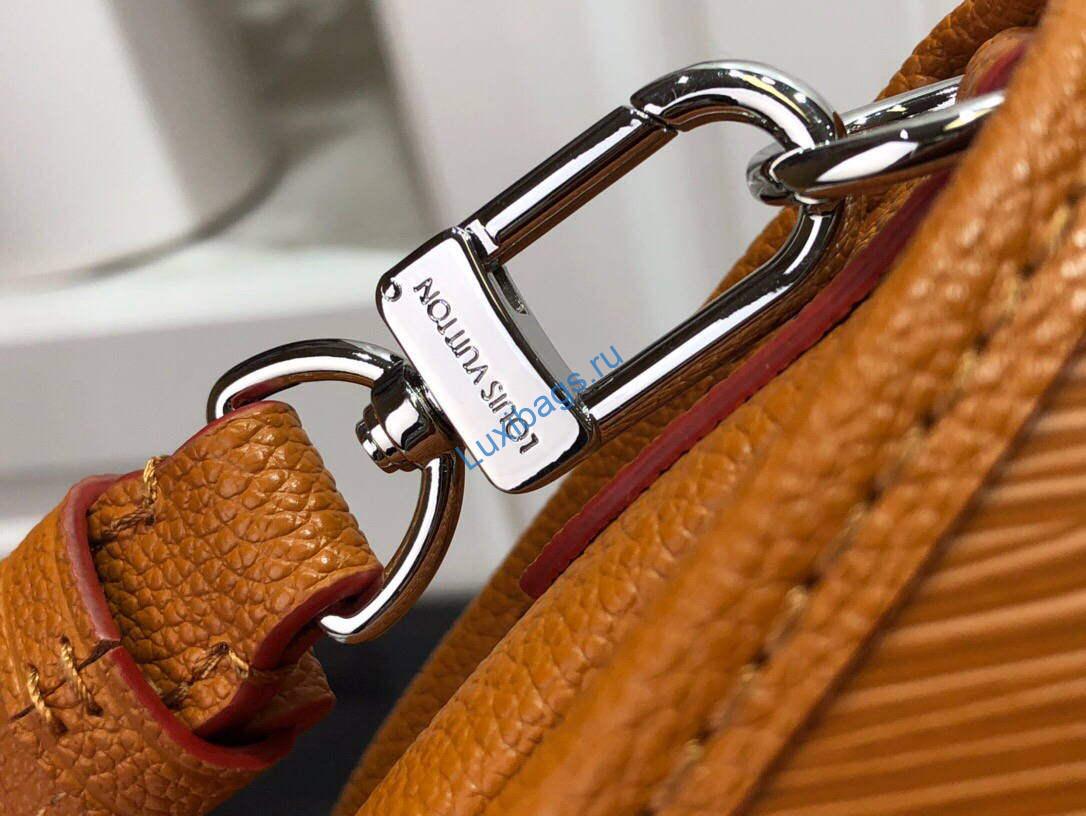 LV M59459 Louis Vuitton Buci Crossbody Bag M59460 Gold Miel Brown - Image 9