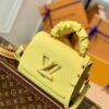 LV M58571 Louis Vuitton Twist PM Leathers Handbag Ginger Yellow