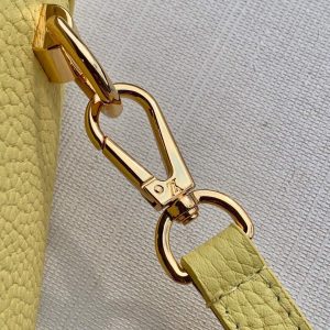LV M58571 Louis Vuitton Twist PM Leathers Handbag Ginger Yellow - Image 6