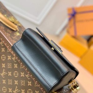 LV M58571 Louis Vuitton Twist PM Leathers Handbag Black - Image 4
