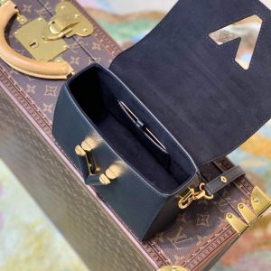 LV M58571 Louis Vuitton Twist PM Leathers Handbag Black - Image 8