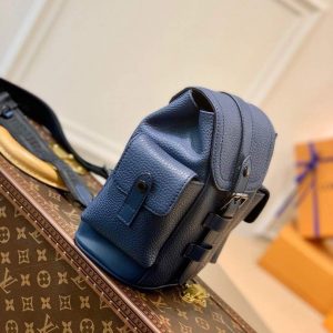LV M58493 Louis Vuitton Christopher XS Bag Blue M58495 - Image 3