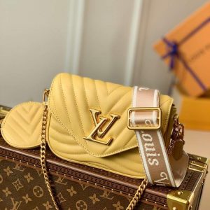 LV M57942 Louis Vuitton New Wave Multi Pochette Bag M56468 Yellow