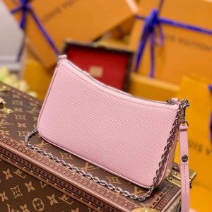 LV M80483 Louis Vuitton Easy Pouch On Strap M80480 Bag Pink - Image 2
