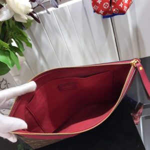 LV M64591 Louis Vuitton Daily Pouch Monogram Canvas Bag M62942 Wine Red - Image 8